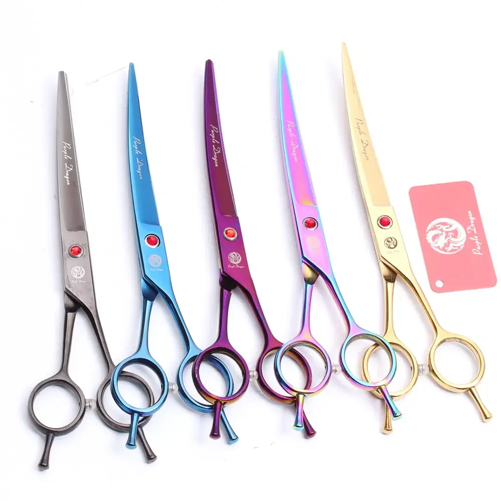7 Inch Electroplated Hair Scissors Set - Image 5