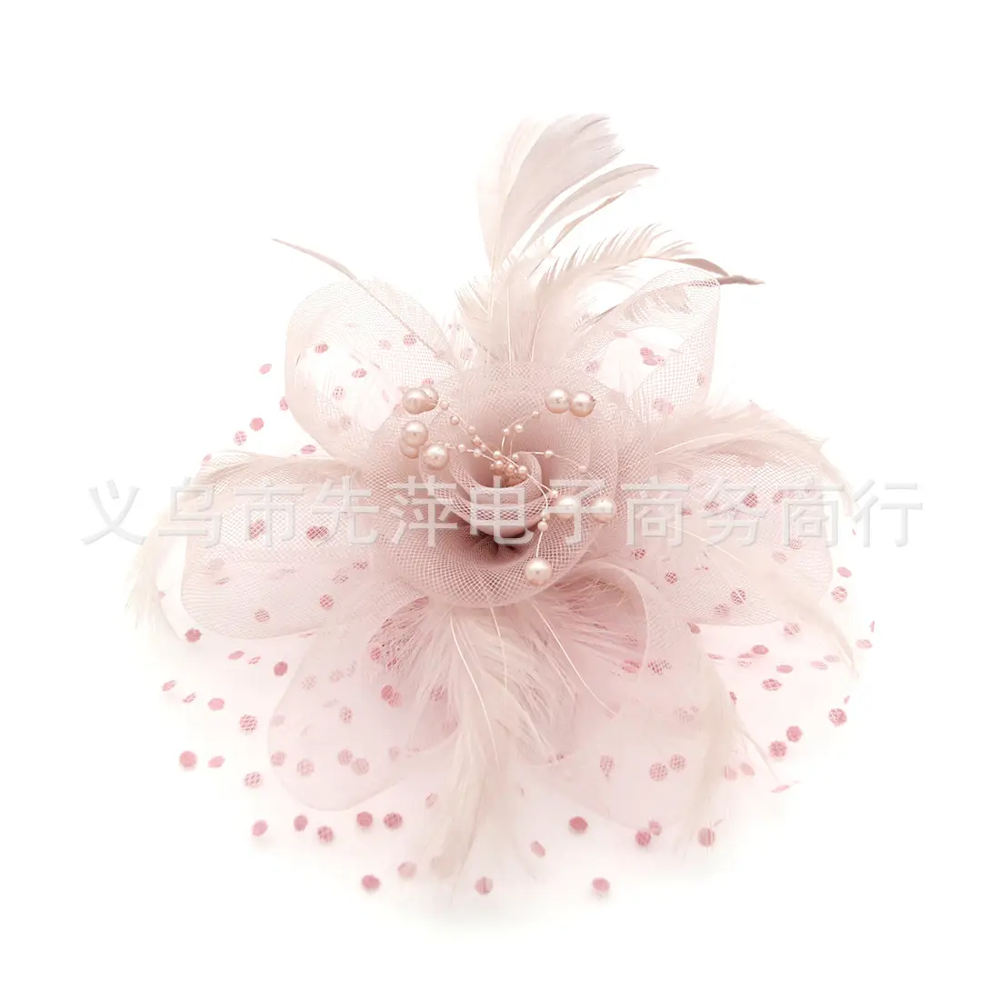 Explosions Feather Headband for European American Bride & Horse Racing — feature 16