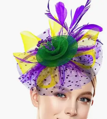 Explosions Feather Headband for European American Bride & Horse Racing - Image 37