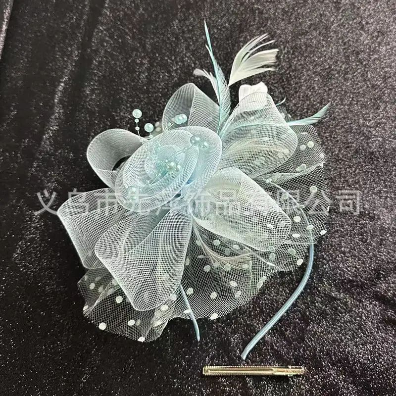 Explosions Feather Headband for European American Bride & Horse Racing - Image 44