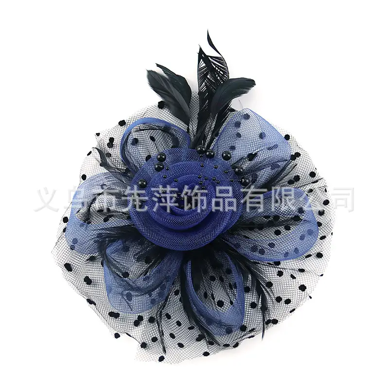 Explosions Feather Headband for European American Bride & Horse Racing - Image 49