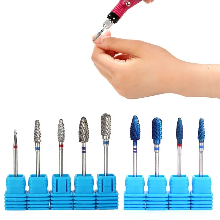 Electric Tungsten Steel Nail Grinding Head Set - Image 2