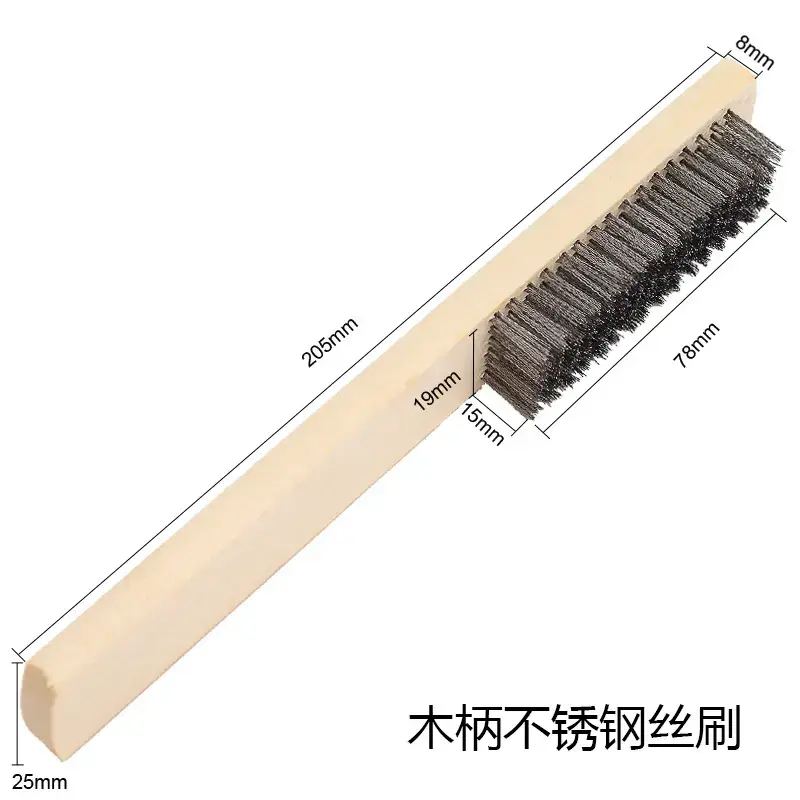 Wooden Handle Steel Wire Brush for Cleaning Rust Removal