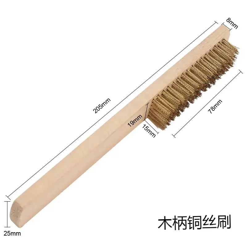 Wooden Handle Steel Wire Brush for Cleaning Rust Removal
