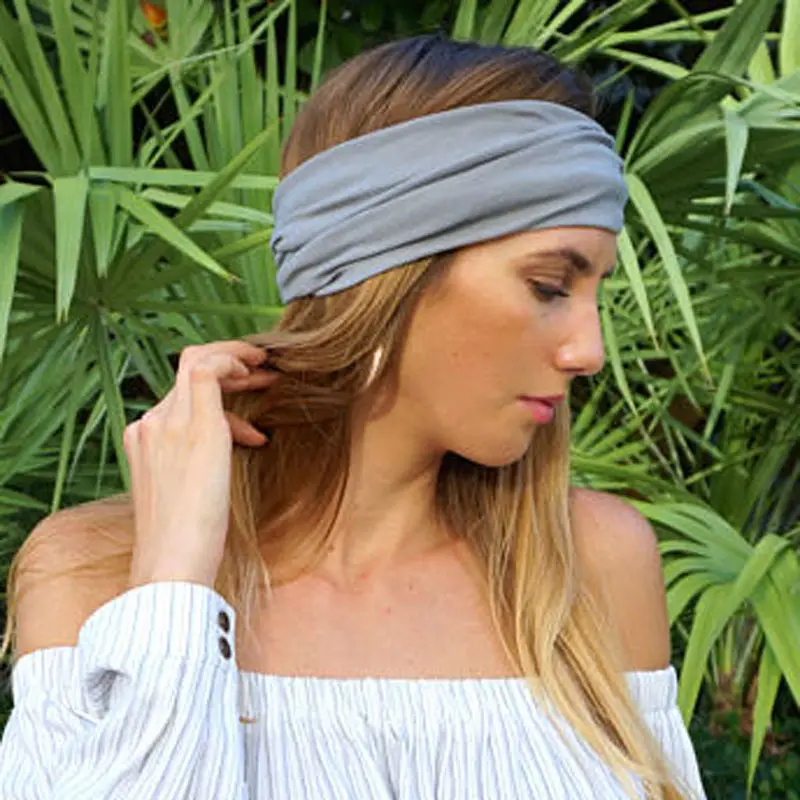 Purple Yoga Headscarf with Adjustable Strap - Image 11