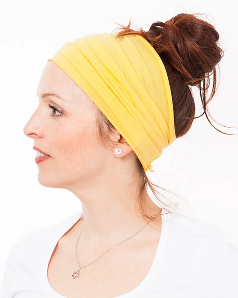Purple Yoga Headscarf with Adjustable Strap - Image 16