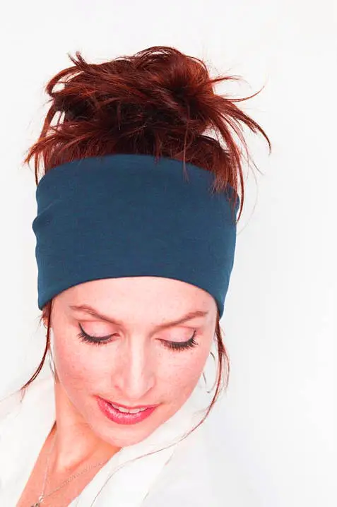 Purple Yoga Headscarf with Adjustable Strap - Image 21