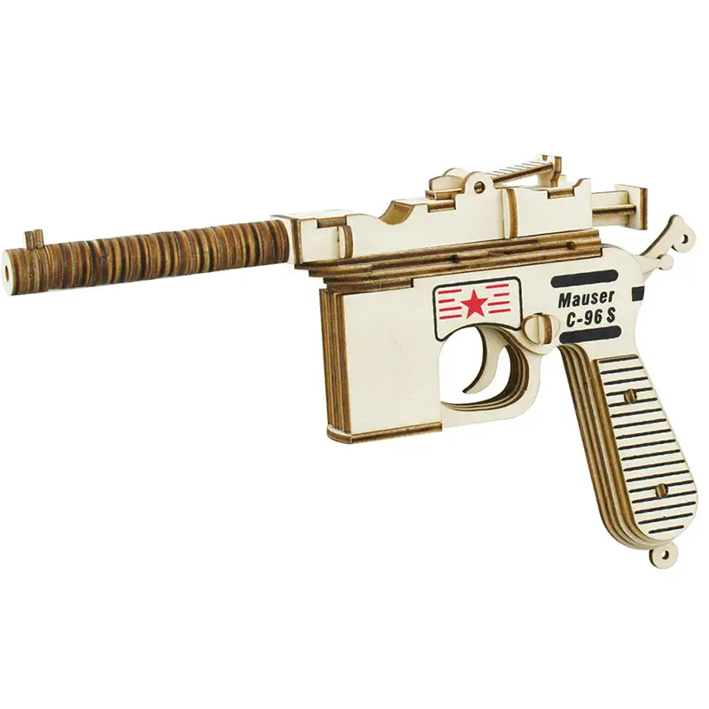 Wooden 3D Ak47 Rifle Toy for Boys - Image 39