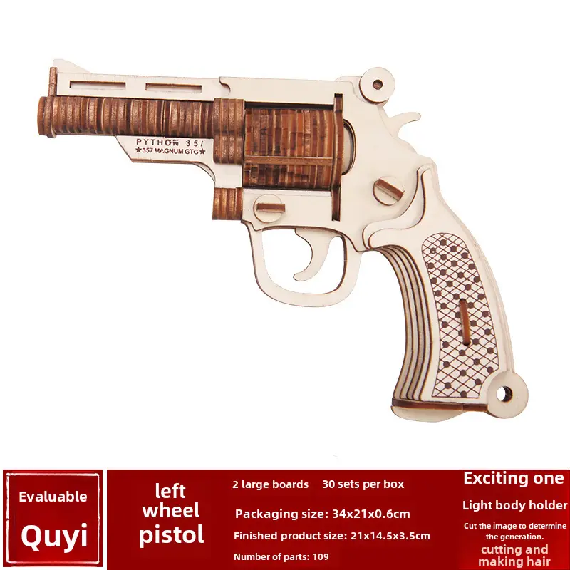 Wooden 3D Ak47 Rifle Toy for Boys - Image 12