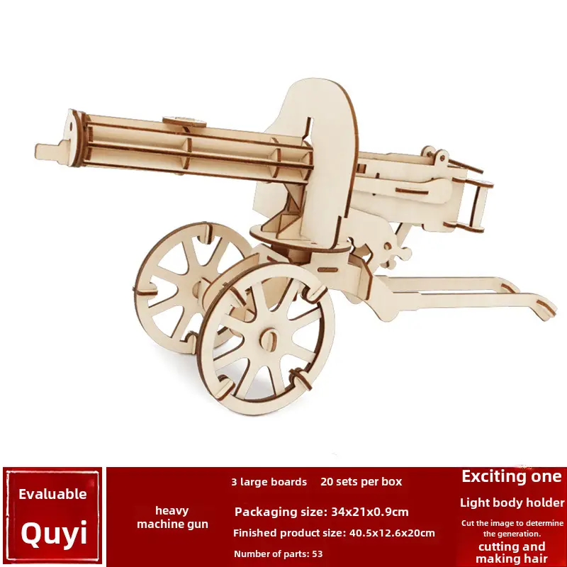 Wooden 3D Ak47 Rifle Toy for Boys - Image 14