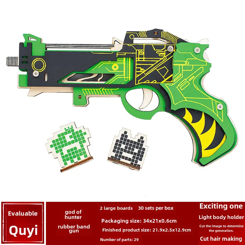 Wooden 3D Ak47 Rifle Toy for Boys - Image 20