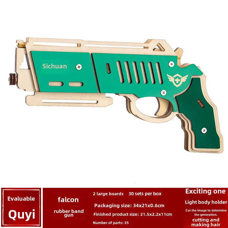Wooden 3D Ak47 Rifle Toy for Boys - Image 21