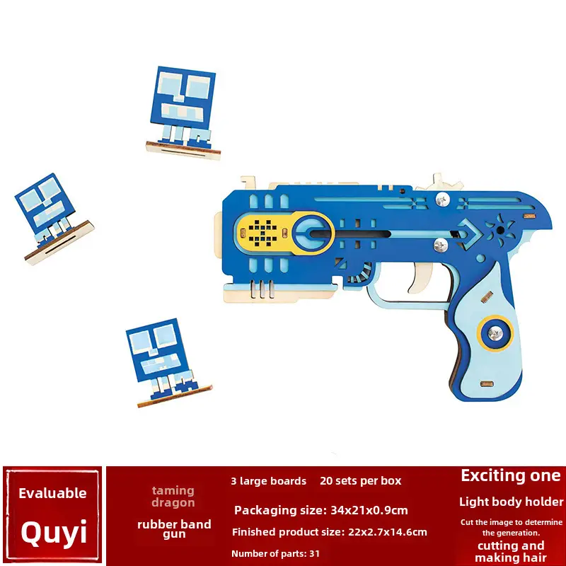 Wooden 3D Ak47 Rifle Toy for Boys - Image 22