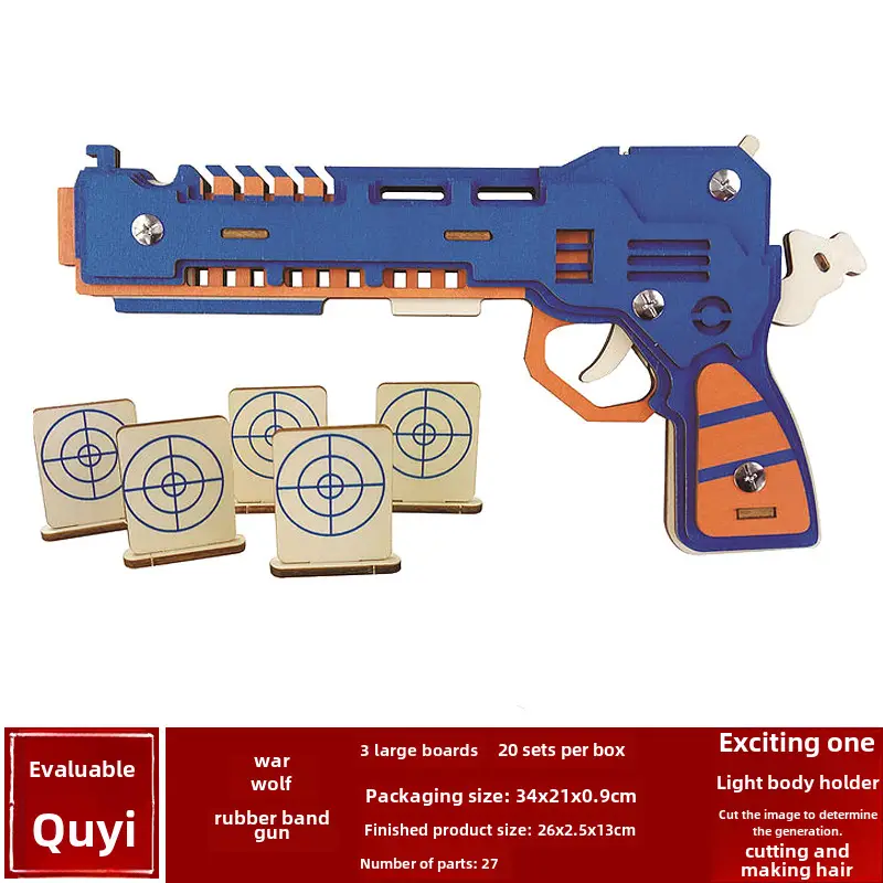 Wooden 3D Ak47 Rifle Toy for Boys - Image 23