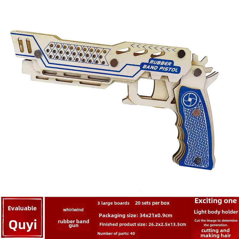 Wooden 3D Ak47 Rifle Toy for Boys - Image 24