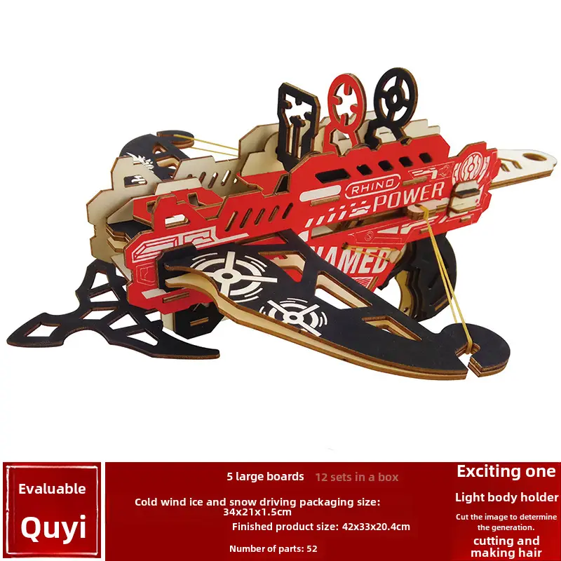 Wooden 3D Ak47 Rifle Toy for Boys - Image 26