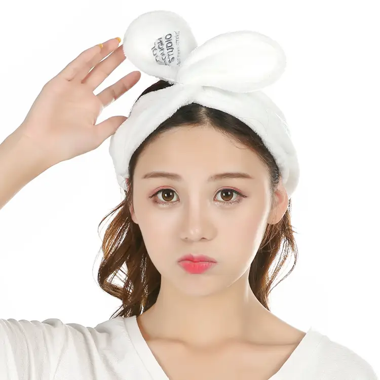Korean New Rabbit Ears Hair Band Plush Wire - Image 2