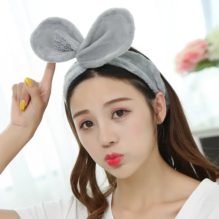Korean New Rabbit Ears Hair Band Plush Wire - Image 4