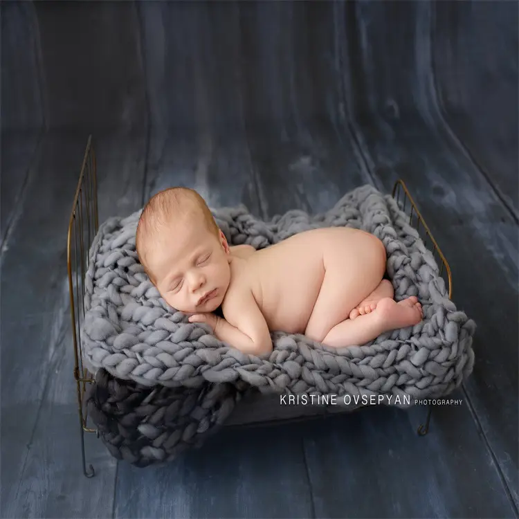 Newborn Baby Photo Blanket Pink Soft Cloth