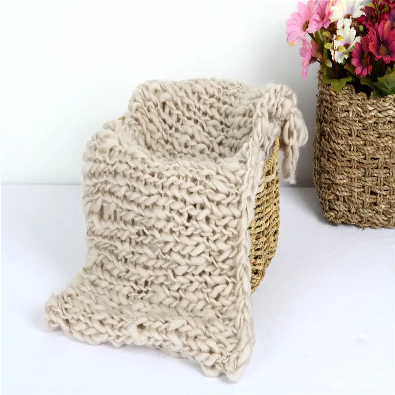 Newborn Baby Photo Blanket Pink Soft Cloth
