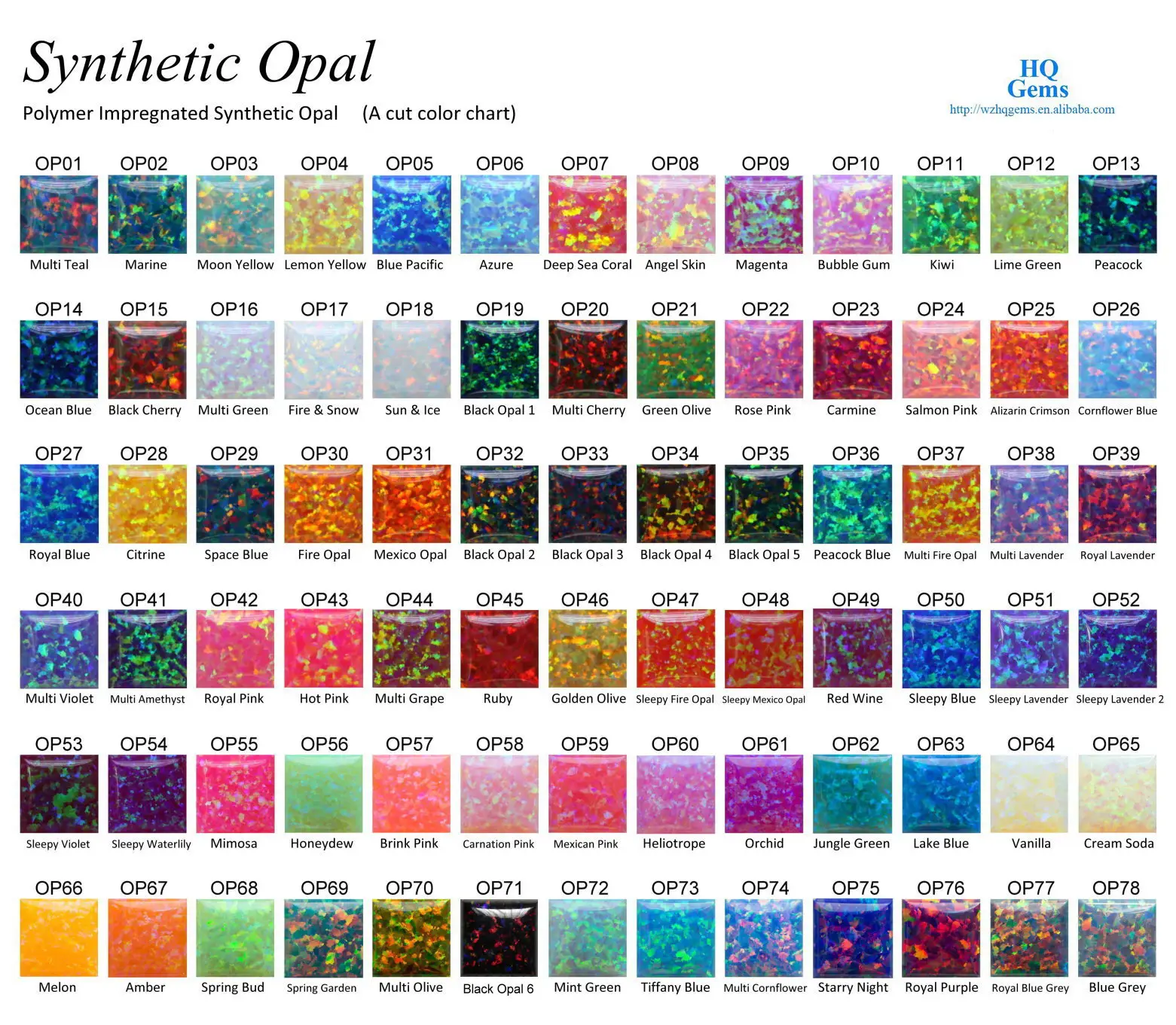 78 color chart