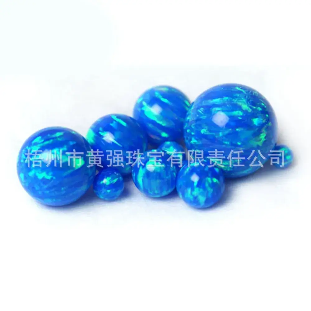 Blue Opal Beads Wholesale Synthetic Opal Stones - Image 2