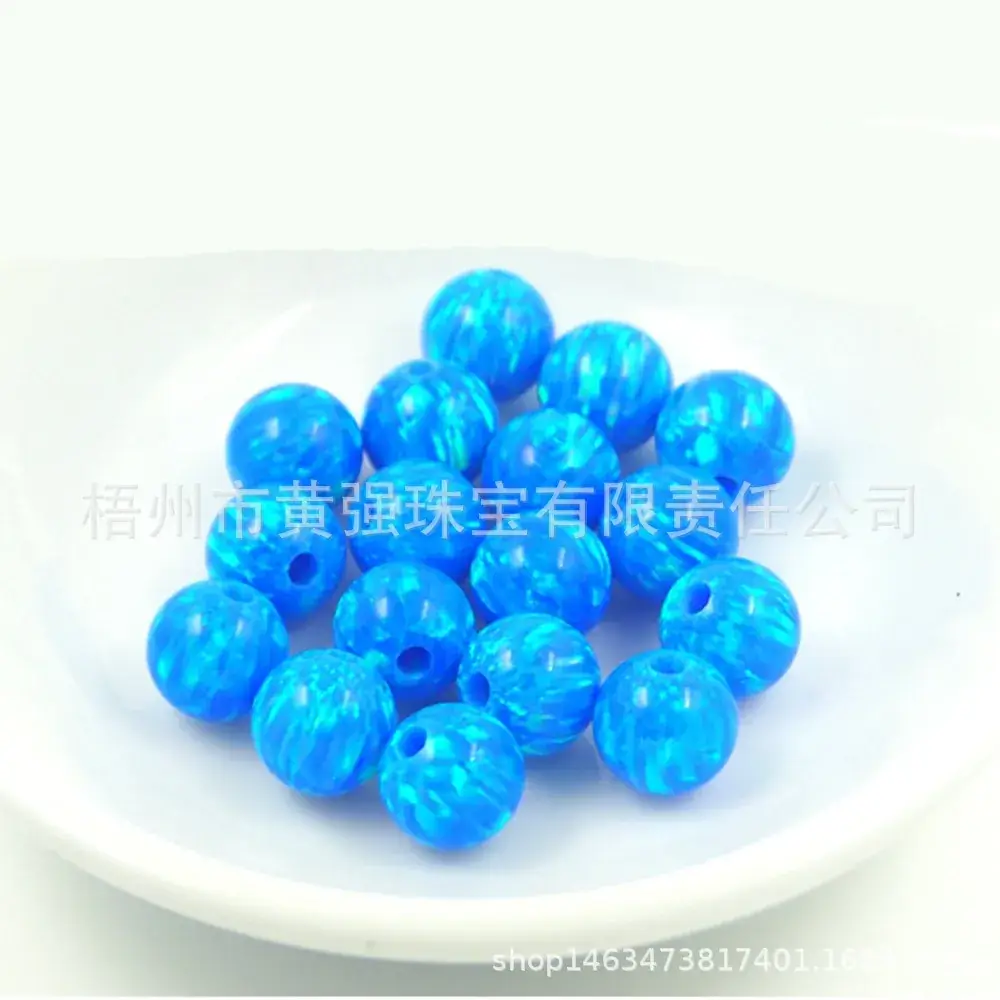 Blue Opal Beads Wholesale Synthetic Opal Stones - Image 3