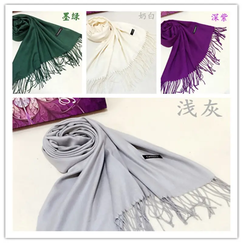 Big Red Imitation Cashmere Scarf for Women — feature 13
