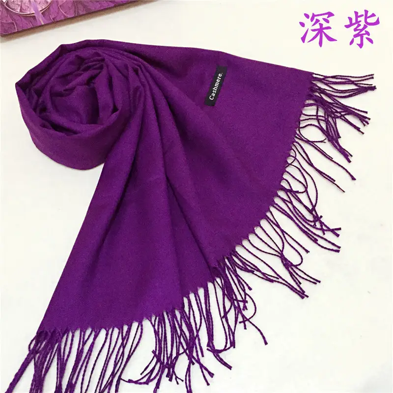 Big Red Imitation Cashmere Scarf for Women - Image 12