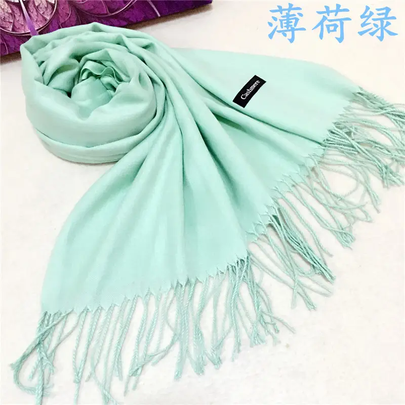 Big Red Imitation Cashmere Scarf for Women - Image 16