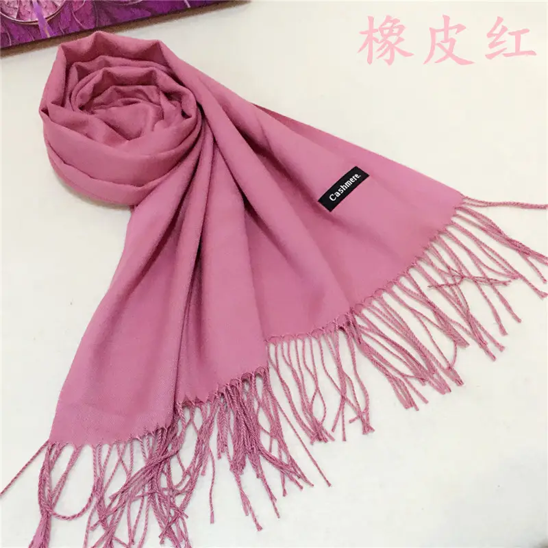 Big Red Imitation Cashmere Scarf for Women - Image 3