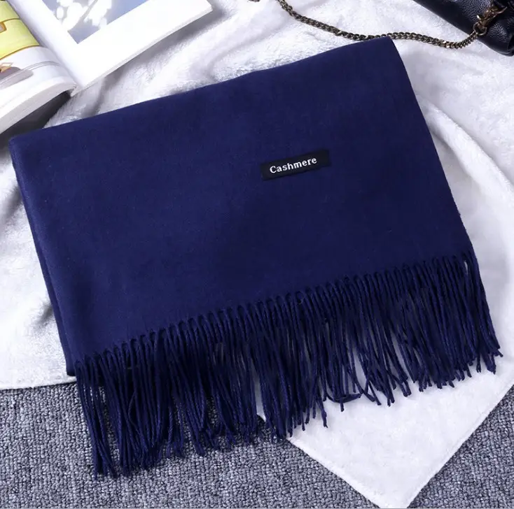 Big Red Imitation Cashmere Scarf for Women - Image 7