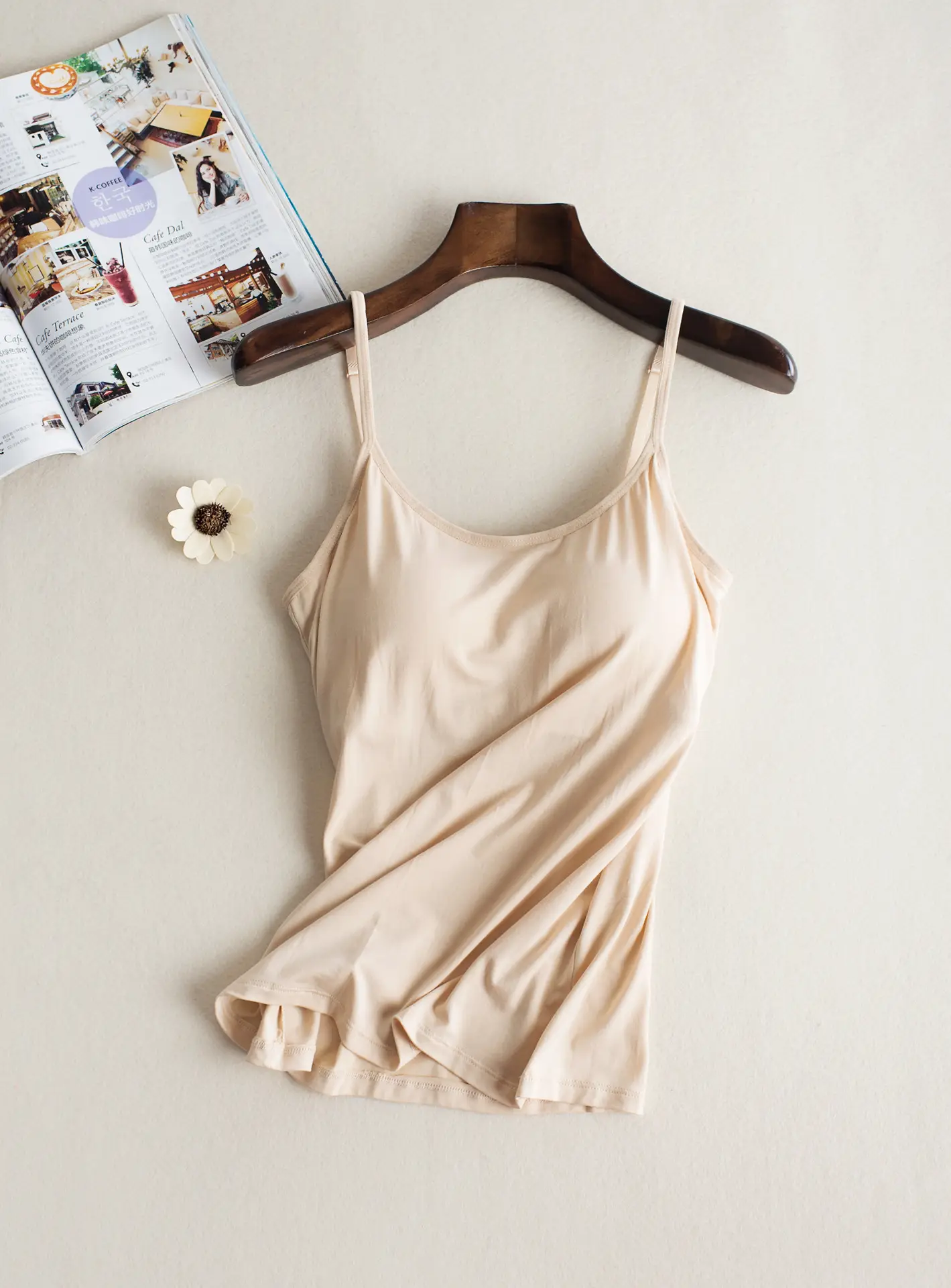 Women's Pink Camisole with Chest Pad & Back Support - Image 6