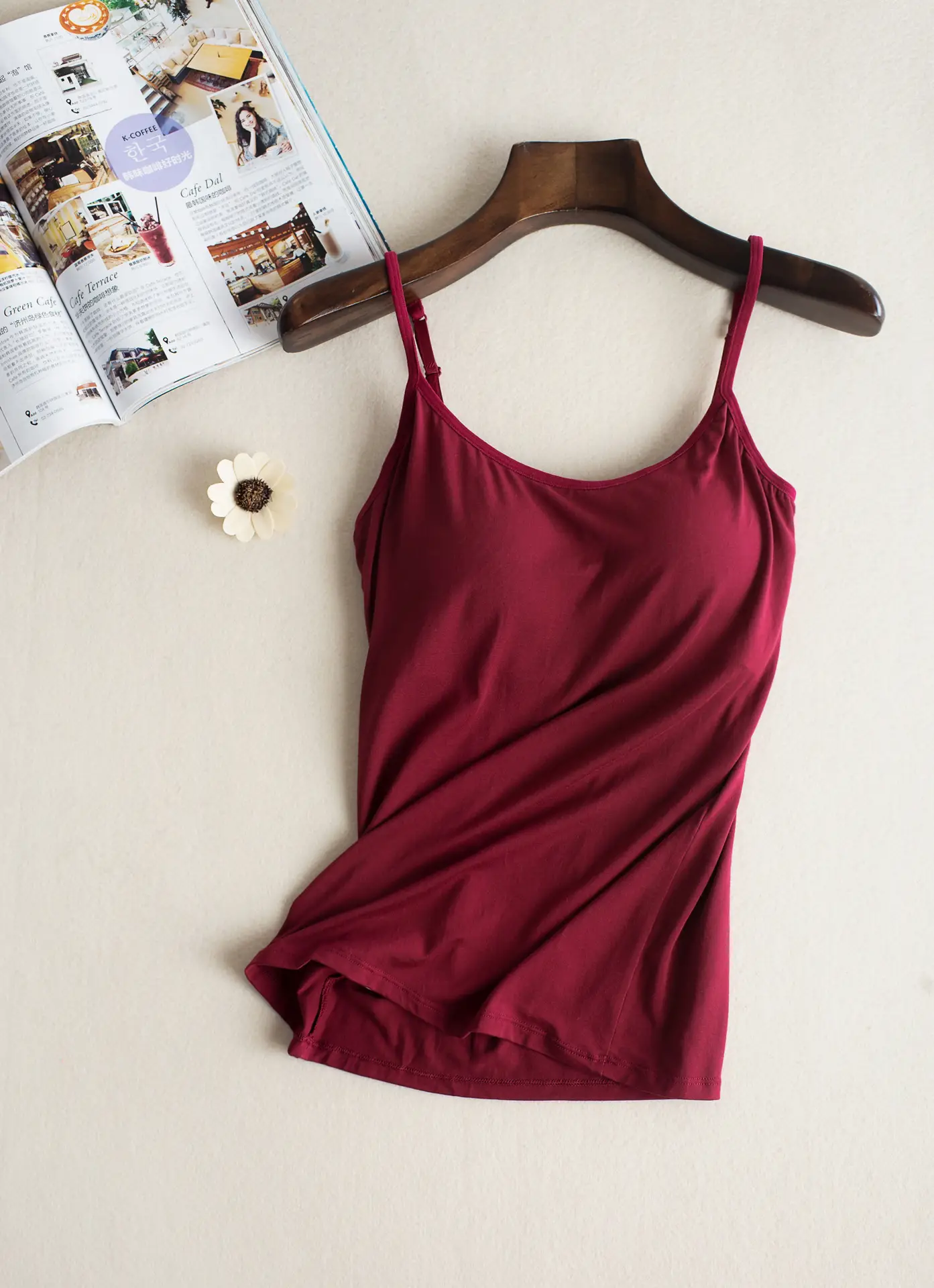 Women's Pink Camisole with Chest Pad & Back Support - Image 7