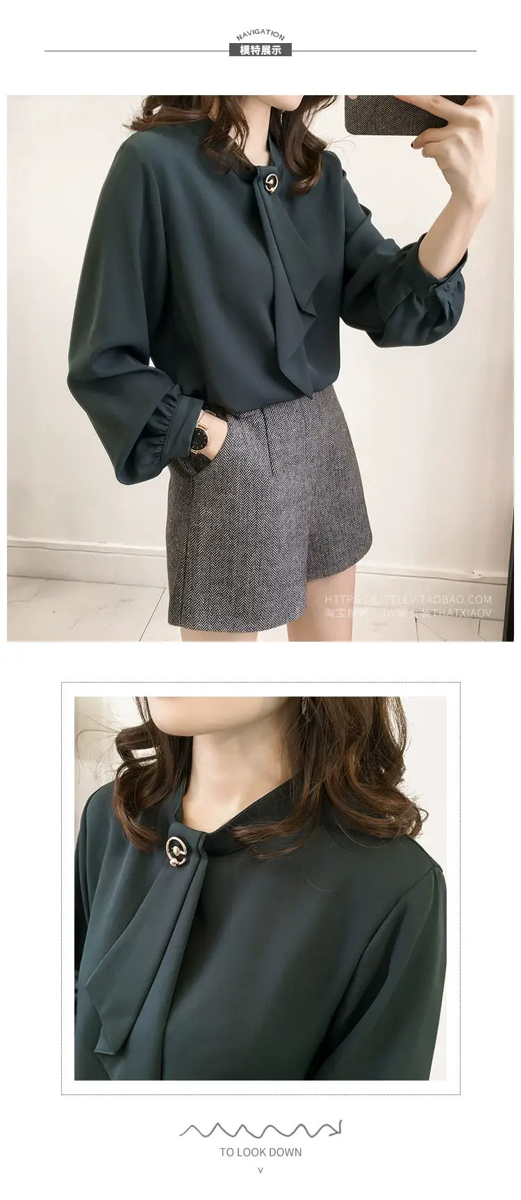 2026 Women's Chiffon Blouse with Loose Lantern Sleeve — feature 5