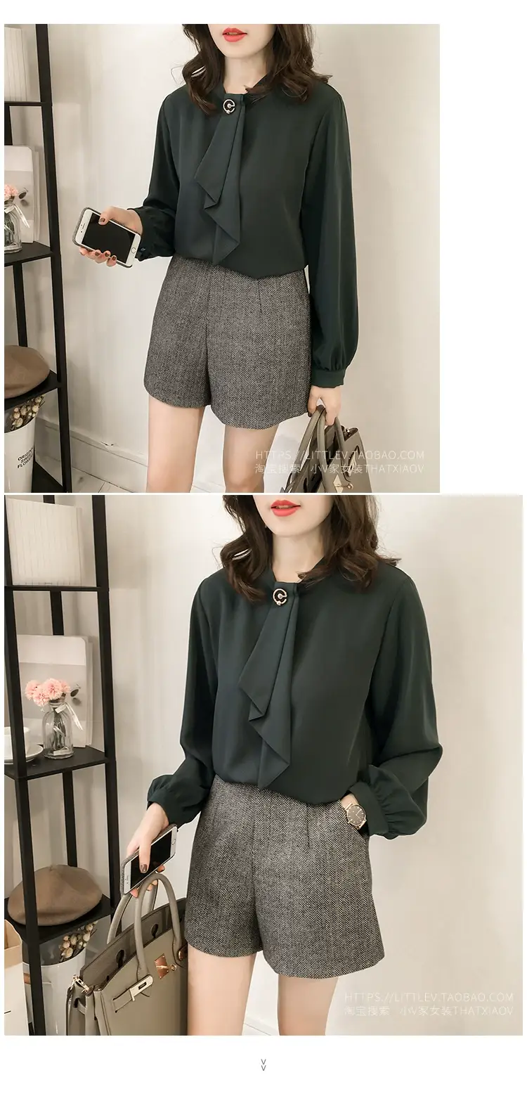 2026 Women's Chiffon Blouse with Loose Lantern Sleeve — feature 6