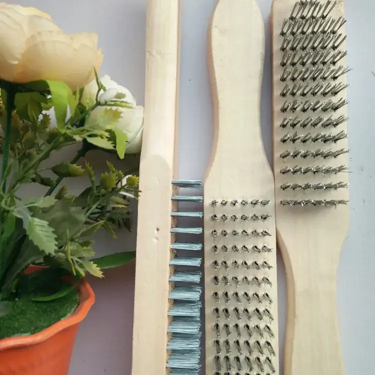 Wooden Wire Brush Set for Wood Finishing & Cleaning