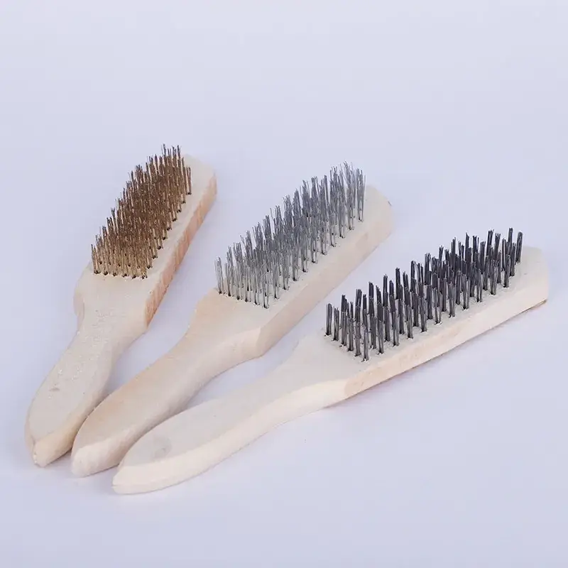 Wooden Wire Brush Set for Wood Finishing & Cleaning