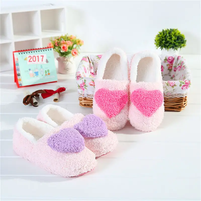 Love Confinement Shoes Cotton Slippers Love Bag Heel Soft Sole Home Indoor Slippers Silent Anti-Slip Classic Style