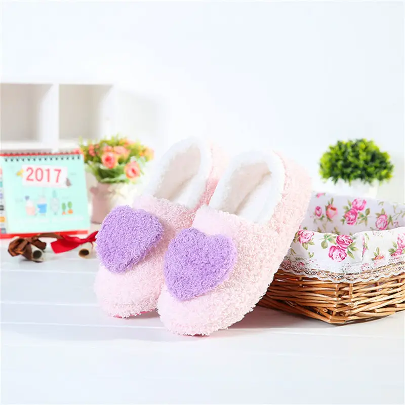 Love Confinement Shoes Cotton Slippers Love Bag Heel Soft Sole Home Indoor Slippers Silent Anti-Slip Classic Style