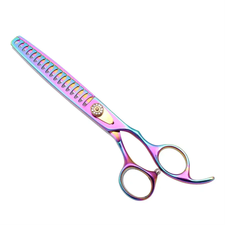 7.0 Inch Rainbow Hair Scissors for Fluffy Hair - Image 7