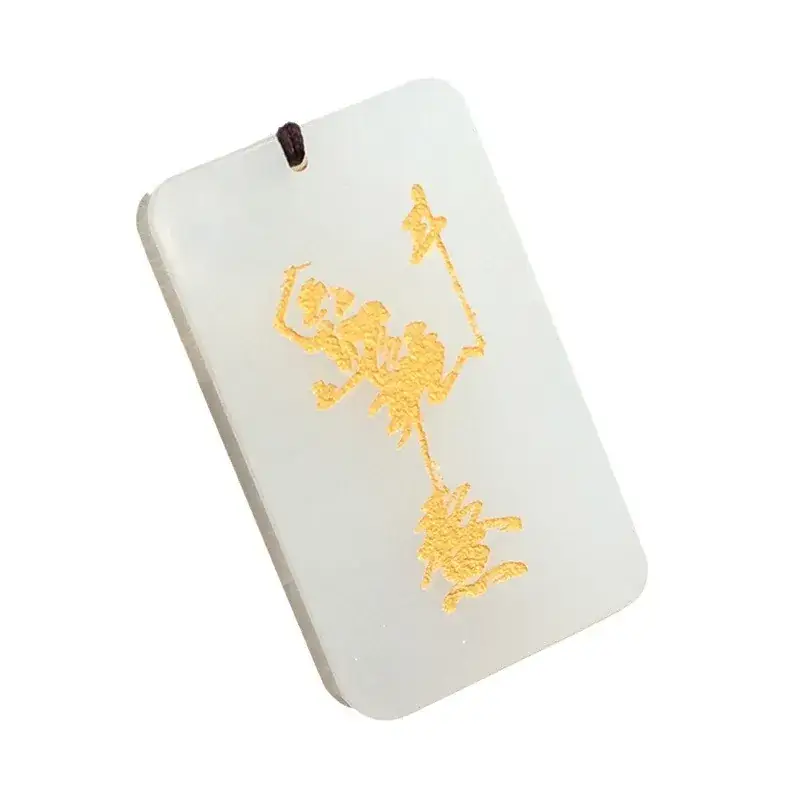 Afghan Jade White Kuixing Point Dou Pendant for Men Women - Image 5