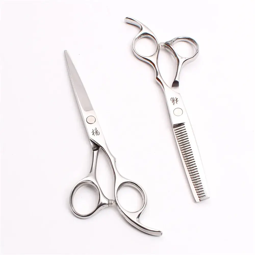 Silver Yang Hair Scissors 5.5-7 Inch Barber Use - Image 2