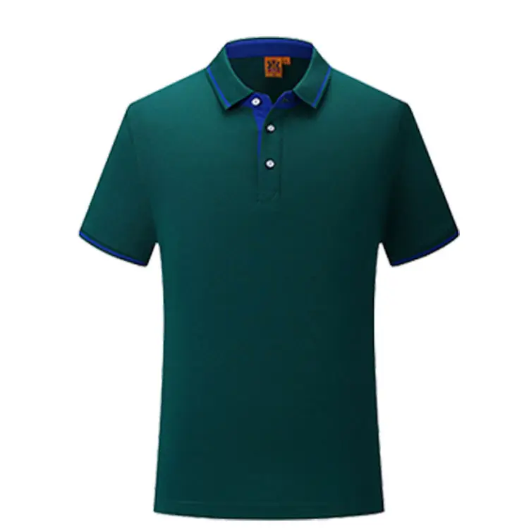 Yellow Polyester Cotton Polo Shirt with Print - Image 10