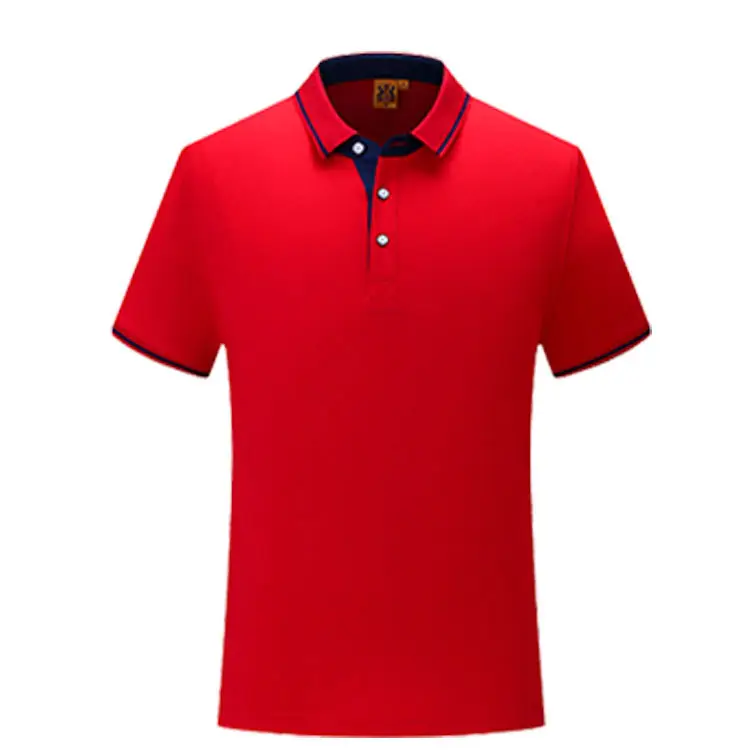 Yellow Polyester Cotton Polo Shirt with Print - Image 2