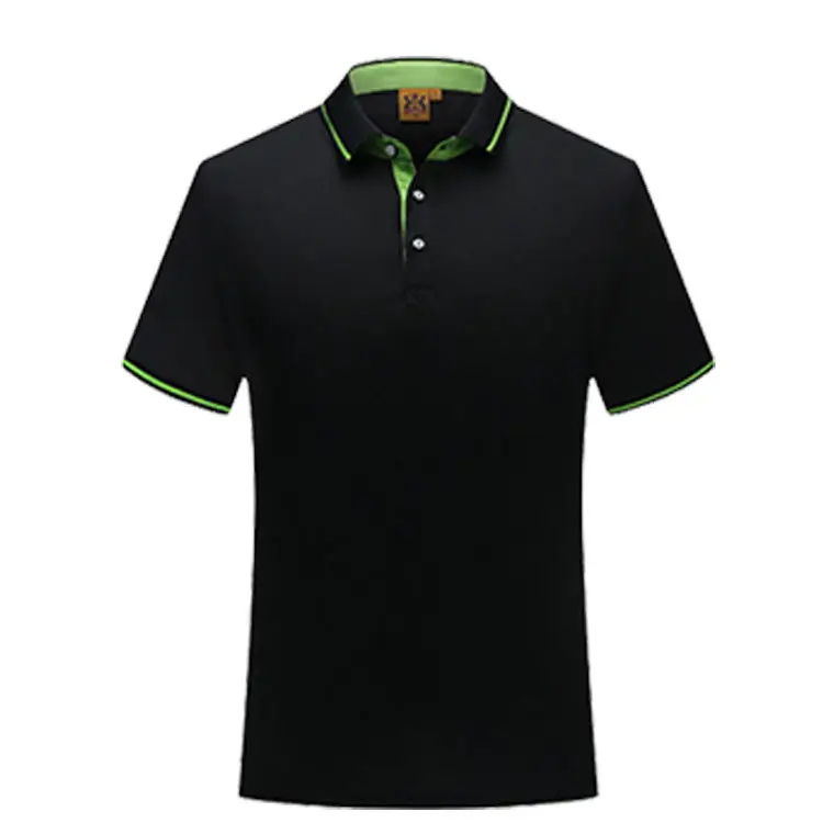 Yellow Polyester Cotton Polo Shirt with Print - Image 3