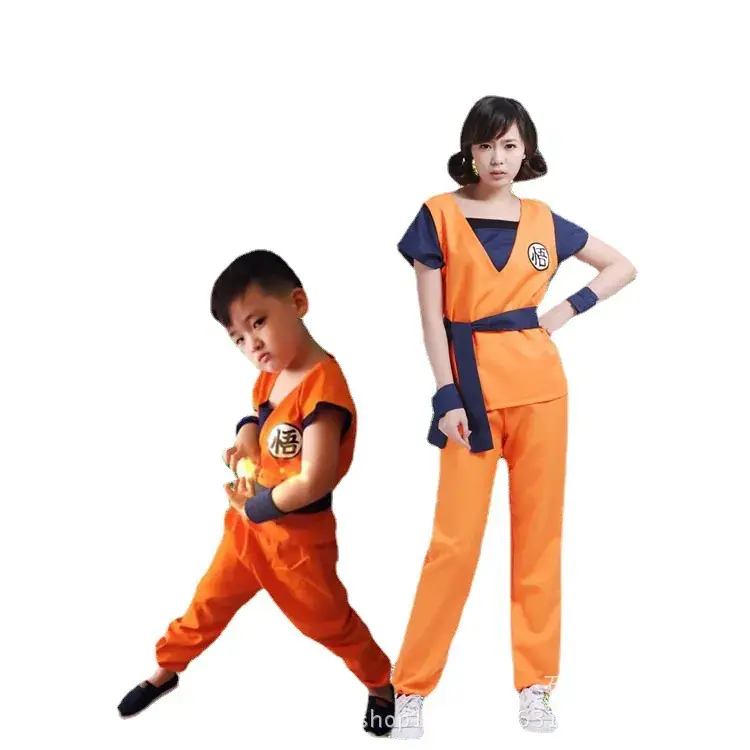 Halloween Dragon Ball Monkey King Kids Orange Suit - Image 5