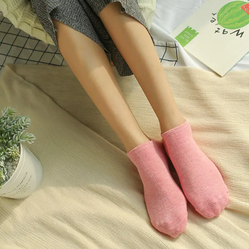 Candy color Women's Boat socks women's socks color cotton women's socks solid color women's socks invisible gift socks wholesale
