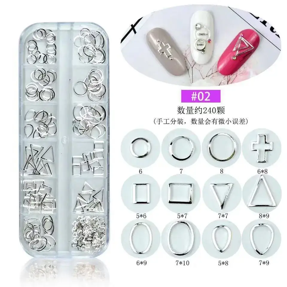 15 Color Round Nail Stickers Mobile Size DIY Nail Decor - Image 3
