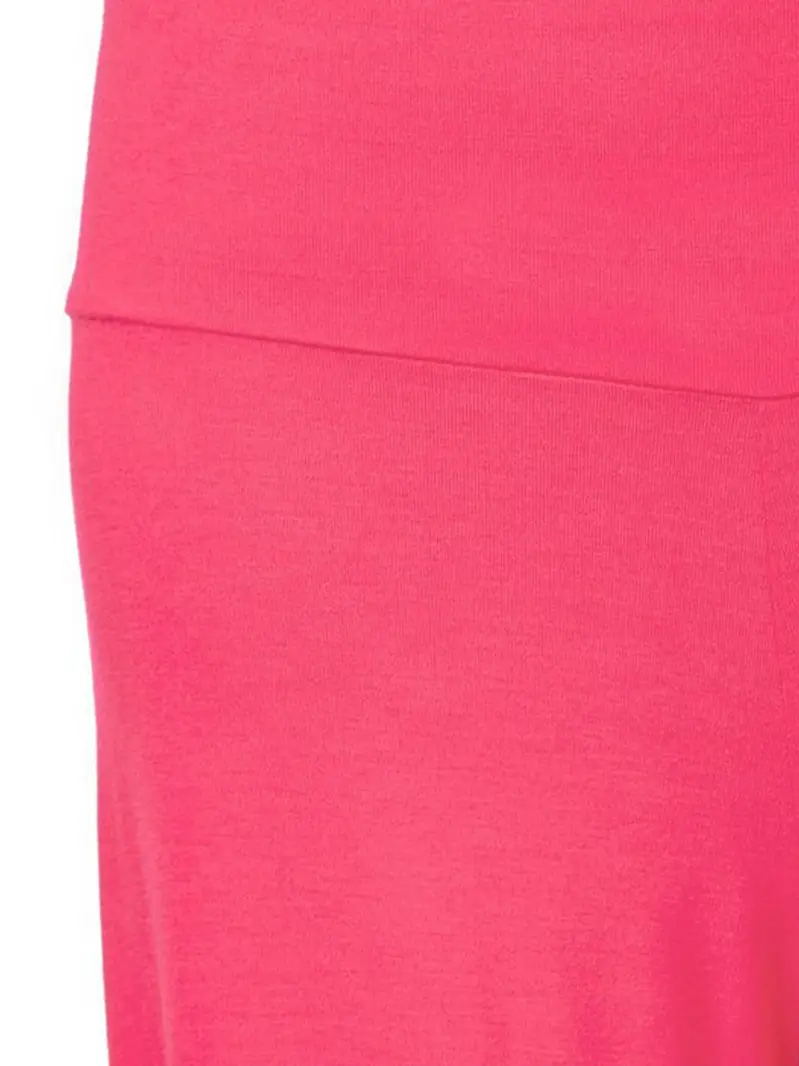 White Wide Leg High Waist Pants for Women - Image 12